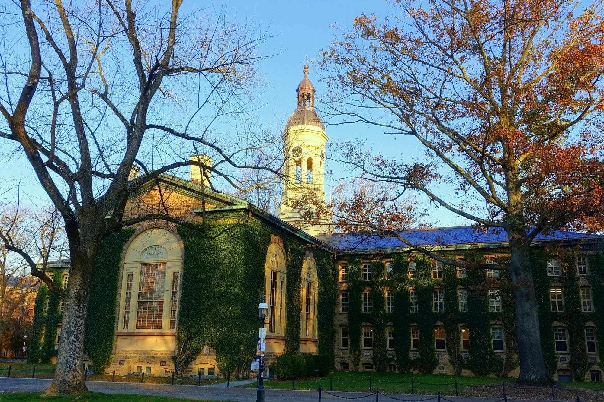 Nassau Hall at Princeton University in autumn